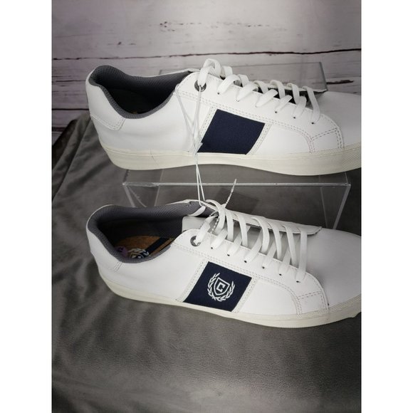 Chaps Hodge Ross Sneakers Shoes Cream White Navy Mens Size 10.5 10 1/2 - Picture 6 of 11